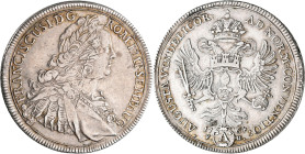 Altdeutschland und RDR bis 1800: Augsburg: Taler (Konventionstaler) 1764 mit Titel Franz I. 27,93 g. Davenport 1930. Kratzer und Justierspuren, sehr s...