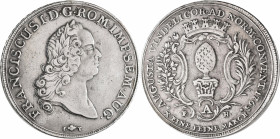 Altdeutschland und RDR bis 1800: Augsburg: Taler (Konventionstaler) 1765 mit Titel Franz I. 27,64 g. Davenport 1930. Kratzer, entfernter Henkel, sonst...
