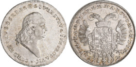 Altdeutschland und RDR bis 1800: Bayern, Karl Theodor 1777-1799: Taler 1792 (Konventionstaler, Vicariatstaler). 28,06 g. Davenport 1973. Prachtexempla...