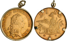 Altdeutschland und RDR bis 1800: Brandenburg-Preußen, Friedrich II. der Große 1740-1786: Friedrichs d'Or 1783 A in einer Fassung (585 gestempelt). Ges...