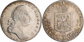 Altdeutschland und RDR bis 1800: Braunschweig-Calenberg-Hannover, Georg III. 1760-1820: 1/3 Taler 1793 PLM Clausthal. Welter 2824. 6,54 g, vorzüglich....