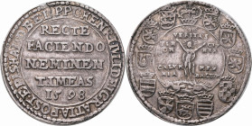 Altdeutschland und RDR bis 1800: Braunschweig-Wolfenbüttel, Heinrich Julius 1589-1613: Taler 1598, Goslar, ”Wahrheitstaler”, RECTE FACIENDO NEMINEM TI...
