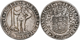 Altdeutschland und RDR bis 1800: Braunschweig-Wolfenbüttel, Friedrich Ulrich 1613-1634: Taler 1613 (Reichstaler), Wilder Mann DEO ET PATRIÆ. 27,85 g. ...