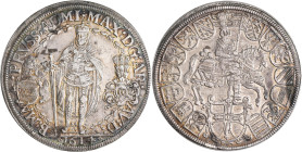 Altdeutschland und RDR bis 1800: Deutscher Orden, Maximilian I. von Österreich 1590-1618: Doppelter Reichstaler 1614 (Doppelter Schildtaler), Hall. St...