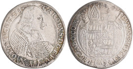 Altdeutschland und RDR bis 1800: Olmütz-Bistum, Karl II. Graf von Liechtenstein 1664-1695: 15 Kreuzer 1694, 5,8 g, Walzenprägung, sehr schön.
 [diffe...