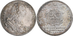 Altdeutschland und RDR bis 1800: Regensburg: ½ Konventionstaler 1774, mit Titel und Porträt Josephs II. 14,07 g, Beckenbauer 7203, Plato 223, kleine K...