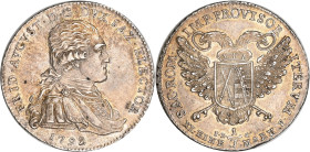 Altdeutschland und RDR bis 1800: Sachsen, Friedrich August III. (I.) 1763-1827: 1/3 Taler 1792 IEC Dresden, auf das Vikariat, Kahnt 1161, 7,03 g, leic...