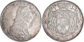 Altdeutschland und RDR bis 1800: Salzburg, Hieronymus von Colloredo 1772-1803: Taler 1777. 27,88 g. Davenport 1263, Zöttl 3215, KM# 435, Probszt 2430....