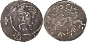 Altdeutschland und RDR bis 1800: Schlesien, Breslau-Fürstentum, Sigismund von Luxemburg 1419-1437: Heller, Kopf Johannes des Täufers, Rand MWMW / Löwe...