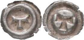 Altdeutschland und RDR bis 1800: Schlesien, Troppau: Hohlheller, Großes T, Friedensburg 835, Kopicki 8748, 0,16 g, sehr schön - vorzüglich.
 [differe...