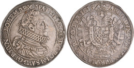 Haus Habsburg: Matthias 1608-1612-1619: Taler / Reichstaler 1616 KB, Kremnitz. 28,35 g. Davenport 3035, Huszar 1110. Sehr schön+.
 [differenzbesteuer...