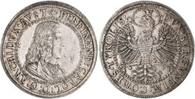 Haus Habsburg: Erzherzog Ferdinand Karl 1632-1662: Doppeltaler / Doppelter Reichstaler o.J. (1646), Hall. Brustbild, FERDINAND CAROL D G ARCHIDVX AVST...