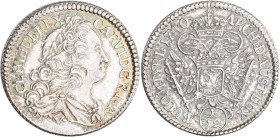 Haus Habsburg: Karl VI. 1711-1740: 1/12 Taler 1740, Hall, 2,43 g, Moser/Tursky 909, Herinek 632, schöne Patina, vorzüglich.
 [differenzbesteuert]