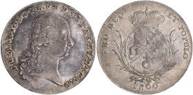 Bayern: Maximilian I. (IV.) Joseph 1799-1806-1825: Taler 1800 (Konventionstaler). 28,01 g. AKS 4, Davenport 540. Minimal justiert, feine Tönung, sehr ...