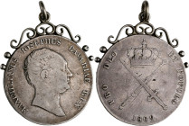 Bayern: Maximilian I. (IV.) Joseph 1799-1806-1825: Taler 1809 (Kronentaler), München, AKS 44, Davenport 552, Kahnt 64, mit Verzierung und Öse, sehr sc...