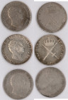 Bayern: Maximilian I. (IV.) Joseph 1799-1806-1825: Lot 3 x Kronentaler, dabei 1814, 1816 und 1817. AKS 44, Jaeger 14. Überwiegend sehr schön oder bess...