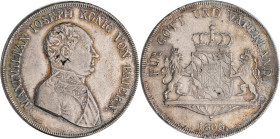 Bayern: Maximilian I. (IV.) Joseph 1799-1806-1825: Taler 1808 (Konventionstaler), AKS 48, Jaeger 13, Davenport 551. Kleine Kratzer, Schrötlingsfehler,...