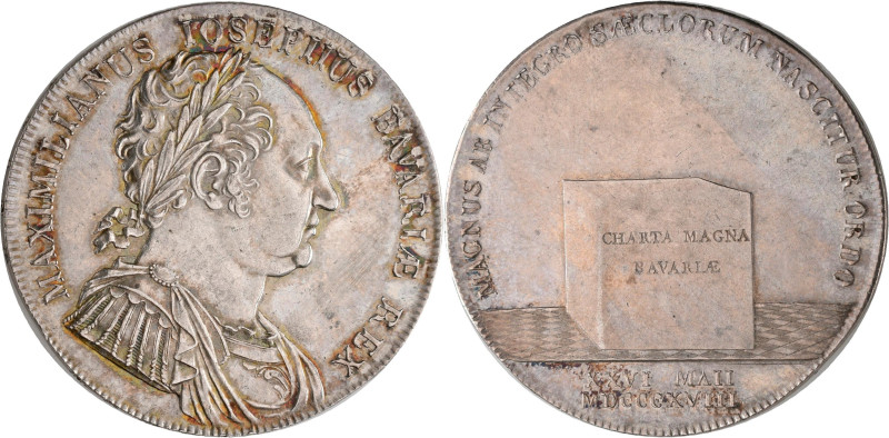 Bayern: Maximilian I. (IV.) Joseph 1799-1806-1825: Taler 1818 (Konventionstaler ...