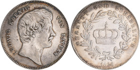 Bayern: Ludwig I. 1825-1848: Taler 1828 (Kronentaler), AKS 75, Jaeger 23, Kratzer, sehr schön.
 [differenzbesteuert]