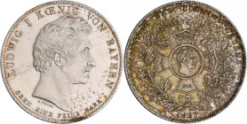 Bayern: Ludwig I. 1825-1848: Geschichtstaler 1827, Stiftung des Ludwigs-Ordens. AKS 118, Jaeger 35, winz. Kratzer, vorzüglich.
 [differenzbesteuert]