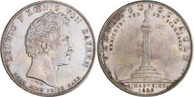 Bayern: Ludwig I. 1825-1848: Geschichtstaler 1828, Verfassungssäule. AKS 123, Jaeger 38. Kleine Kratzer, vorzüglich.
 [differenzbesteuert]
