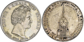 Bayern: Ludwig I. 1825-1848: Geschichtstaler 1836, Ottokapelle zu Kiefersfelden. AKS 138, Jaeger 53. Kleine Kratzer, Belagreste, fast vorzüglich.
 [d...