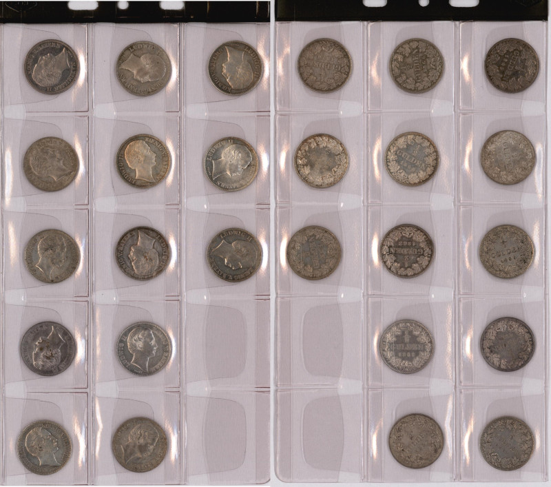 Bayern: Bayern: Lot 13 x 1/2 Gulden, 1849, 1852, 1859, 1861, 1864, 1866, 1868 (2...