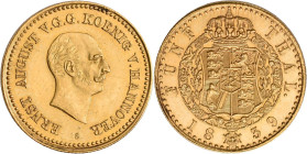 Hannover: Ernst August 1837-1851: 5 Taler (Thaler) 1839 S - Hannover. 6,65 g. AKS 92, Jaeger 120, Friedberg 1173. Kleine Kratzer, sonst vorzüglich.
 ...