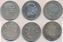 Hannover: Ernst August 1837-1851: 3 x Taler, dabei die Jahrgänge 1848 A (AKS 105), 1849 B (AKS 107) sowie Ausbeutetaler 1851 B (AKS 134). Überwiegend ...