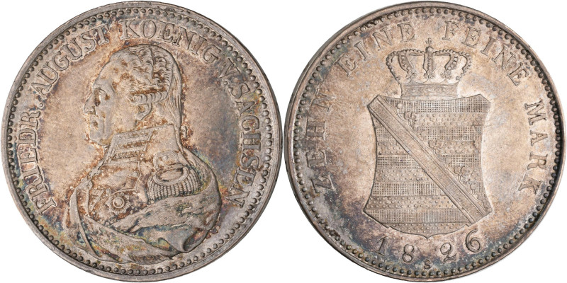 Sachsen: Friedrich August I. 1806-1827: Taler 1826 S (Konventionstaler). AKS 30,...