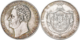 Sachsen-Weimar-Eisenach: Carl Friedrich 1828-1853: Doppeltaler 1848 (Vereinsmünze, 2 Thaler, VII eine F. Mark, 3½ Gulden). AKS 20, Jaeger 532, Kratzer...