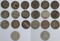 Umlaufmünzen 2 Mark bis 5 Mark: Lot 10 x 5 Mark, Bayern, Preußen, Sachsen, Württemberg, meist sehr schön.
 [differenzbesteuert]