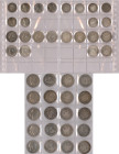 Baden: Zwei Münzblätter mit 6 x 2 Mark, 6 x 3 Mark und 10 x 5 Mark aus dem Großherzogtum. Total 22 Münzen.
 [differenzbesteuert]