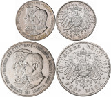 Sachsen: Friedrich August III. 1904-1918: 5 Mark 1909, Universität Leipzig, Jaeger 139. Winziger Randfehler, sonst vorzüglich - Stempelglanz, dazu noc...