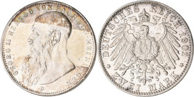 Sachsen-Meiningen: Georg II. 1866-1914: 2 Mark 1902 D, Bart berührt Perlkreis nicht, Jaeger 151b, Kratzer, sehr schön - vorzüglich.
 [differenzbesteu...
