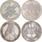 Bundesrepublik Deutschland 1948-2001: Die ersten Fünf. Von 5 DM Germanisches Museum (J. 388), über Schiller (J. 389), von Baden (J. 390) bis zum Eiche...