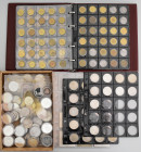 Bundesrepublik Deutschland 1948-2001: Sammlung Münzen der BRD, dabei: Silberadler, Gedenkmünzen zu 5 DM, 10 DM, sogar 20€ dabei, auch Umlaufgeld 1 Pf ...