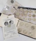 Bundesrepublik Deutschland 1948-2001: Album mit diversen DM Gedenkmünzen, dabei auch 4 DDR Münzen, eine Medaille sowie 10€ aus Frankreich.
 [differen...
