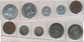 Deutsch-Ostafrika: Wilhelm II. 1888-1918: DOA / Deutsch-Ostafrikanische Gesellschaft: Lot 5 Münzen, dabei Pesa 1892, 2 x ½ Rupie 1898 + 1901 sowie 2 x...