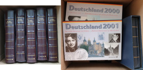 Numisbriefe, Numisblätter: Große Sammlung, Numisbriefe/Numisblätter mit 5+10 D-Mark Gedenkmünzen sowie mit 10 Euro Gedenkmünzen/ Euromünzen diverser S...