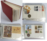 Numisbriefe, Numisblätter: Kleines Album mit 14 DDR-Numisbriefen sowie ein paar Ersttagsbriefen.
 [differenzbesteuert]
Gebotslos, Zuschlag zum Höchs...