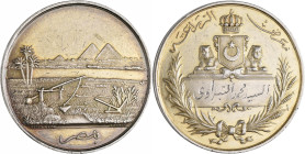 Medaillen alle Welt: Ägypten: Silbermedaille o. J., von Spink & Son, London, Preismedaille für Landwirtschaft, mit arabischer Randschrift, 44,8 mm, 39...