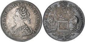 Medaillen alle Welt: Großbritannien, Anne 1702-1714: Silbermedaille 1707, auf die Union zwischen England und Schottland, Eimer 424b, 25/26 mm, 3,3 g, ...