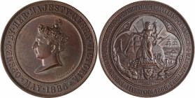 Medaillen alle Welt: Großbritannien, Victoria 1837-1901: Bronzemedaille 1886 von Elkington, auf die Internationale Ausstellung für Navigation, Reisen,...