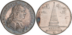 Medaillen alle Welt: Niederlande, Pays-Bas Meridionaux, Karl von Lothringen: AR Jeton 1758 von J. Roettiers auf die Rückkehr Karl von Lothringen in se...