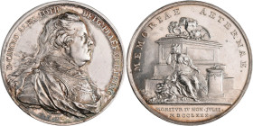 Medaillen alle Welt: Niederlande, Pays-Bas Meridionaux, Karl von Lothringen: AR Jeton 1780 von Th. van Berckel auf den Tod von Karl von Lothringen. Bü...