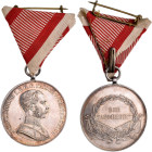 Medaillen alle Welt: Österreich Kaiserreich, Franz Joseph I. 1848-1916: Silbermedaille / Tapferkeitsmedaille o.J. (Verliehen 1914 - 1917) von Leisek, ...