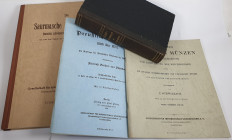 Literatur: Lot 4 Bücher/Kataloge: Kreßler, Heinrich Gottlieb, D. Martin Luthers, Andenken in Münzen nebst Lebensbeschreibungen merkwürdiger Zeitgenoss...