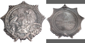 Orden & Ehrenzeichen: Deutsches Reich 1922: Kolonialauszeichnung des Deutschen Kolonialkriegerbundes (sog. Löwenorden), 1. Stufe in Silber an Nadel, r...