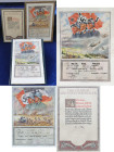 Orden & Ehrenzeichen: Drittes Reich: Lot 3 Stück. Zwei Schmuckblatt Urkunden des Kunstverlages ”Andelfinger München” zur Dienstzeit (ca. 42 x 30 cm). ...